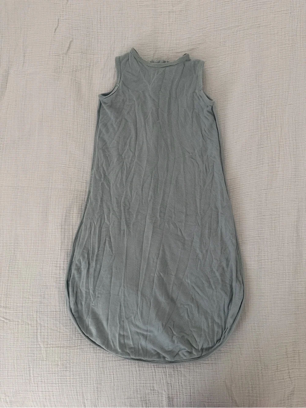 Quilted Grey Baby Sleep Sack with Front Zipper